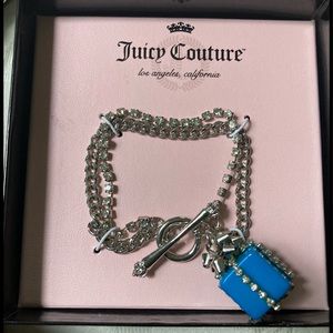 Juicy Couture Wrapped Gift Charm Bracelet NIB